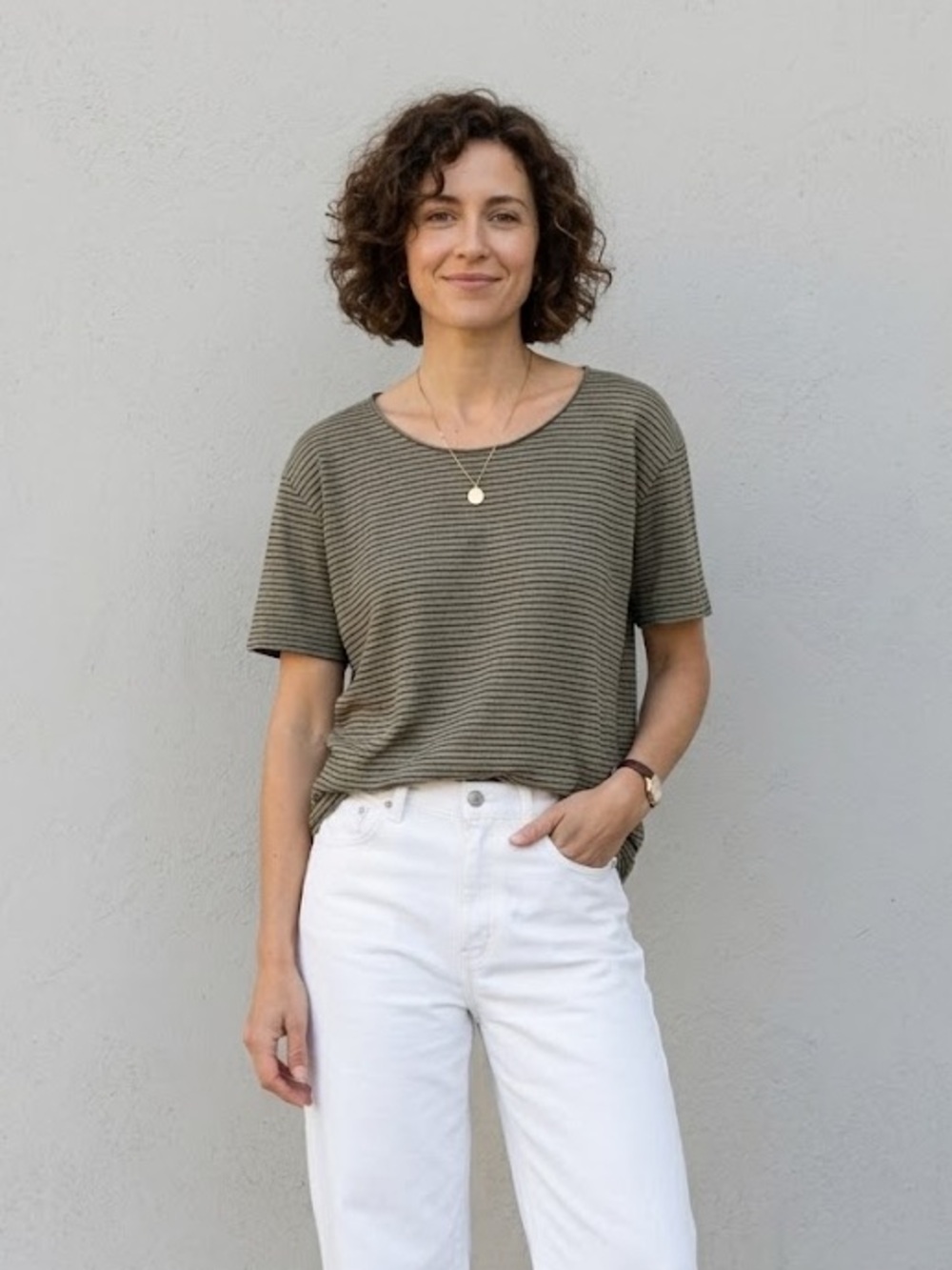 Isabel Marant Étoile Striped Short Sleeve Tee | Size Medium